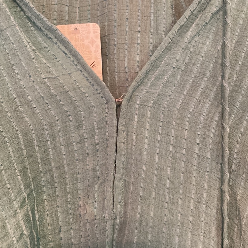 Out Of Town Top in Blue Jade Free People Color:Blue Jade - Picture 4 of 12